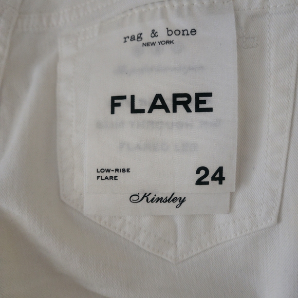 rag & bone White Flare Jeans - Picture 8 of 8